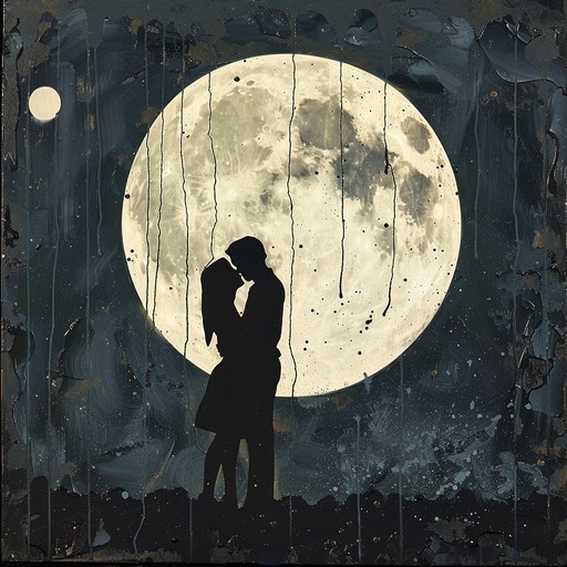 A compelling mix of orchestral strings and gentle piano, crafting a soundscape of midnight romance and passionate embraces. The piece gradually builds in intensity, echoing the emotional depth and ardor of an intimate, moonlit rendezvous.