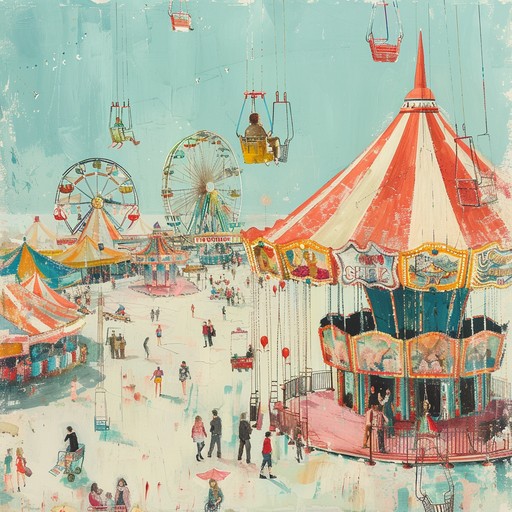 A lively instrumental track evoking the sights and sounds of a vibrant holiday funfair, combining playful melodies and quirky arrangements. Perfect for capturing the whimsical air and excitement of festive celebrations. Ideal for setting a joyous, anytime festive atmosphere.