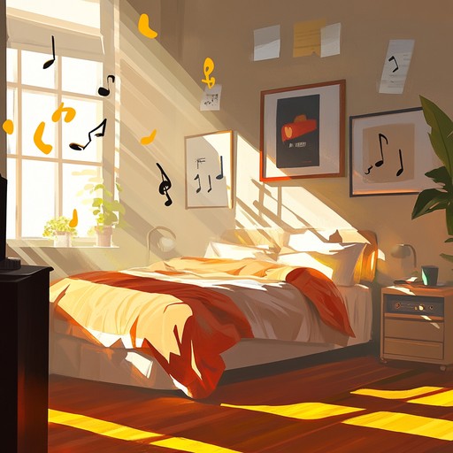 An instrumental bedroom pop track that captures the feeling of waking up to a bright sunny morning, filling the room with warmth and positivity. The melody is light and breezy, with a gentle rhythm that inspires happiness and optimism throughout the day.