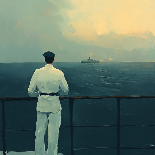 Serene and haunting tunes depict the introspective life of russian sailors, weaving through the vast, cold northern seas, capturing moments of solitude and reflection.