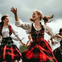 scottish highland dance with driving folk energy and rhythm