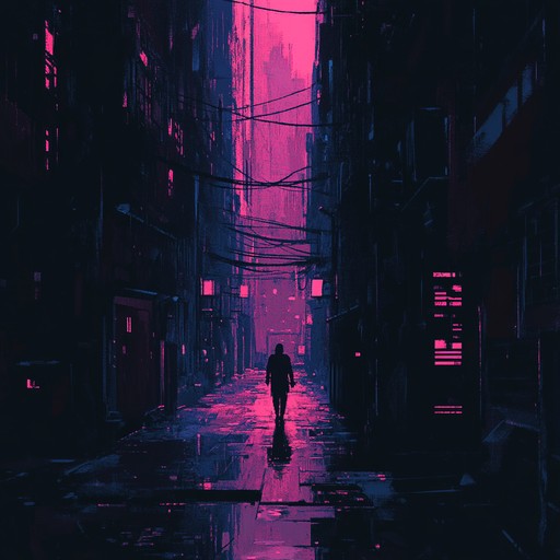 An instrumental piece combining mellow beats and ambient synths to create a serene atmosphere reminiscent of strolling through a futuristic city under neon lights.