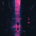 a relaxing lofi track evoking futuristic city night vibes.