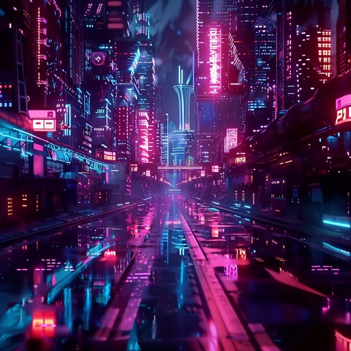 Dive into an electrifying cyber space adventure filled with playful melodies, glitchy beats, and energetic rhythms. The song combines the futuristic elements of cyber punk with an infectious groove, creating a sound that feels both high tech and fun. Perfect for a backdrop of neon lights and digital escapades.