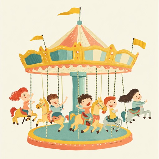 A playful instrumental track featuring quirky melodies and lighthearted themes, painting a picture of a whimsical carousel ride. Each note dances with fanciful optimism, carrying the listener through a spectrum of capriccio delights reminiscent of childhood daydreams and innocent joyrides. Vibrant and uplifting, this composition embodies the spirit of joyful unpredictability, akin to carousel horses springing to life.