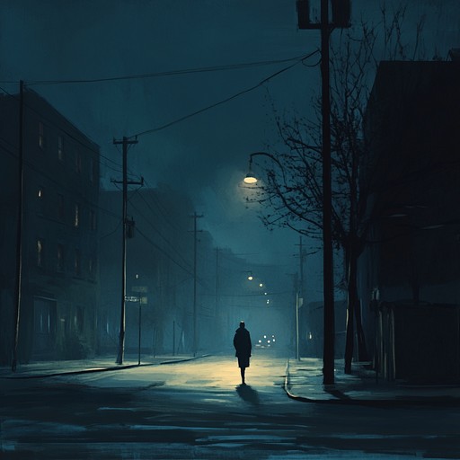 An atmospheric instrumental trip hop track that captures the essence of solitude within a bustling cityscape, blending haunting melodies with downtempo beats to evoke feelings of isolation and introspection