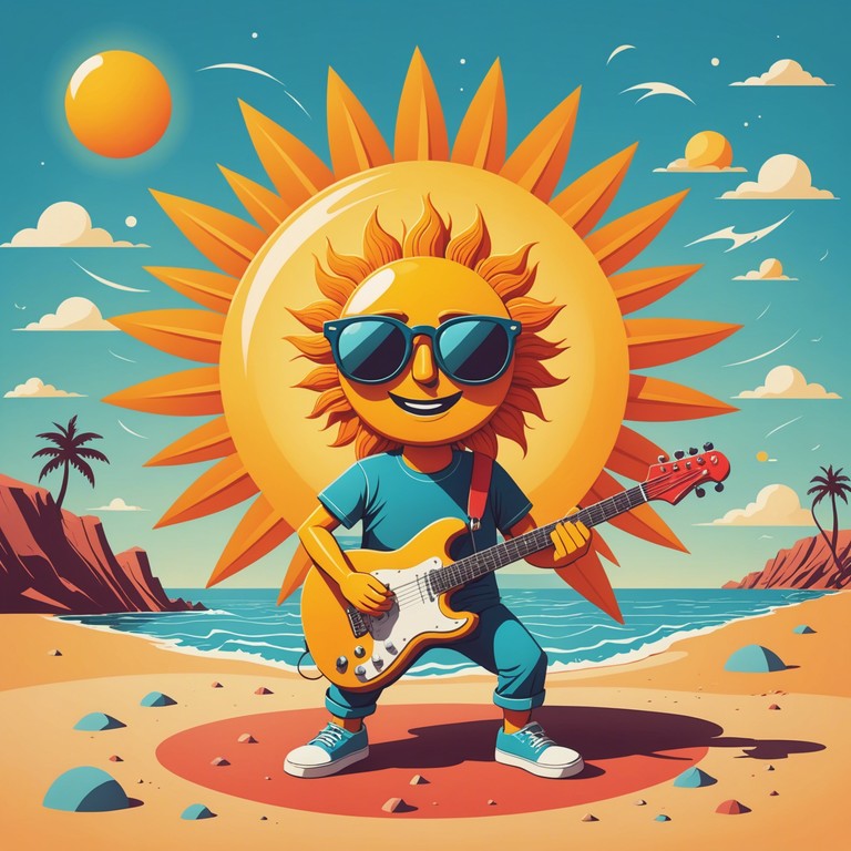 Imagine a unique blend where heavy metal collides with sunny, carefree vibes, resulting in an uplifting and energetic composition that channels the spirit of a bright summer day. The track combines the intense energy of metal with a lightheared tone that is sure to put a smile on your face.