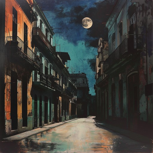 Experience the eerie and mysterious vibes of havana moonlight through haunting trumpet melodies and shadowy instrumentation. This latin jazz track captures the suspense and enigma of a cuban night, where every corner hides a secret, and every note whispers of the unknown.