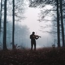 haunting violin melodies weave through ethereal ambient soundscapes