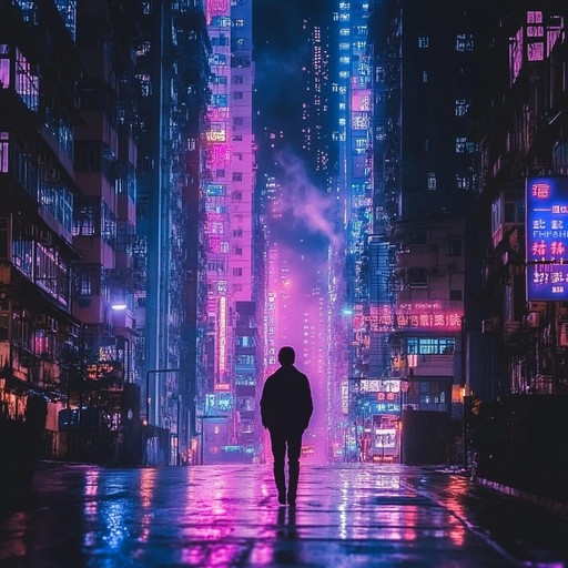 An instrumental journey blending groovy bass lines with dreamy synth layers, creating a lush, atmospheric soundscape reminiscent of late night urban exploration under neon lights.