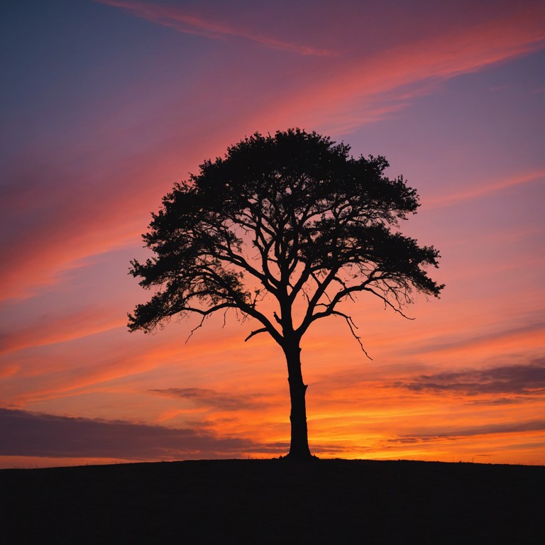 This track captures the essence of a serene sunset over a vast, undisturbed prairie. The gentle strumming of an acoustic guitar complements the peaceful solitude of the countryside, evoking a sense of relaxation and connection to nature.