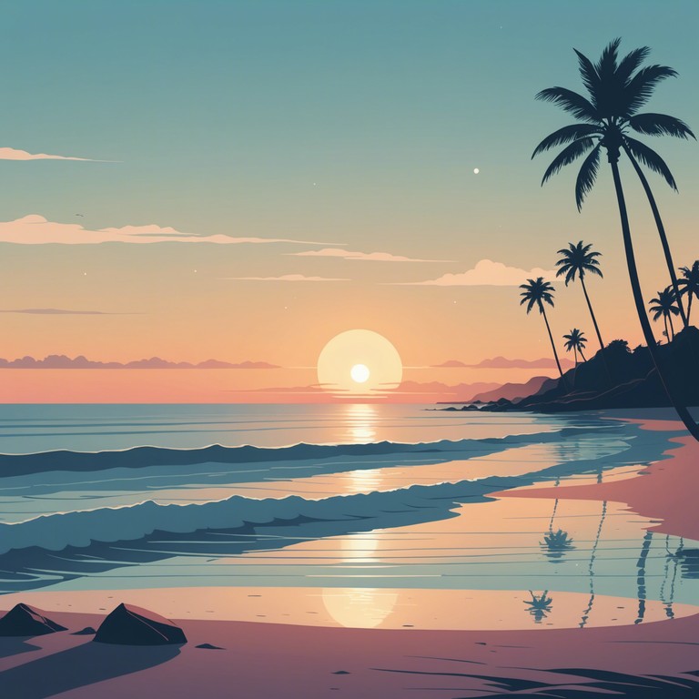 Imagine a serene beach as dusk settles, with gentle, rhythmic waves mirroring the soft, embracing sounds of a rumba beat. This piece transports the listener to a tranquil seaside escape, where each note resonates with the calmness of the ocean at night.