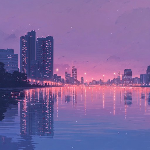A smooth instrumental track combining mellow dance rhythms with ambient urban sounds, creating a relaxed yet energizing atmosphere perfect for winding down or gentle movement.