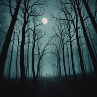 gloomy melodies echo in dark, unsettling harmony