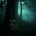 a calming dark folk instrumental exploring shadows within silent woods.