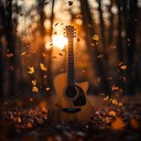 melancholic guitar whispers soft echoing sadness of autumn past