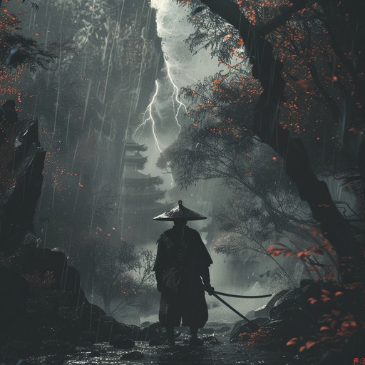 Dive into a menacing anime theme driven by dark string melodies and heavy percussive elements, creating an atmosphere of impending doom. With rhythmic complexity and unsettling harmonies, this composition sets the stage for a shadowy warrior’s clash.