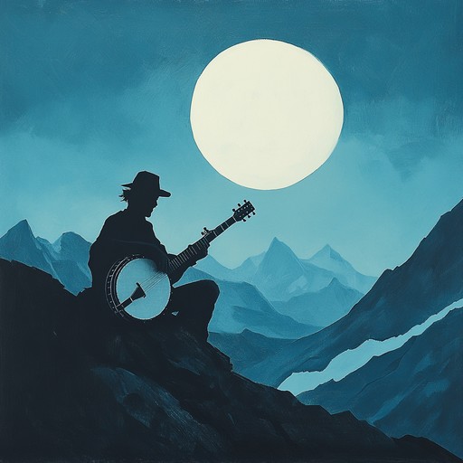 A haunting yet energetic bluegrass track featuring fast paced banjo riffs and rhythmic acoustic guitar. The melody evokes a sense of a moonlit chase through the appalachian mountains, blending eerie undertones with high energy instrumentation.