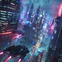 dark beats and mechanical sounds under neon lights