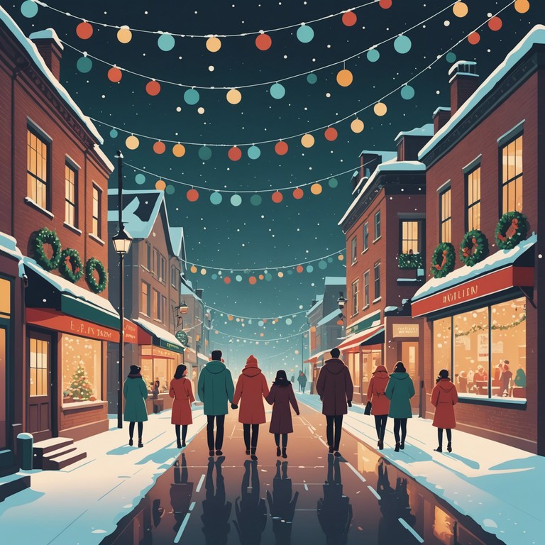 An evocative track that serves as a backdrop for winter celebrations; this music brings to life the scenes of decorating the christmas tree, sipping hot cocoa, and the soft glitter of snow outside through its harmonious bells and wholesome tunes.