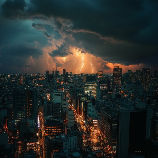 Channeling raw anger with thundering beats, fierce vocals, and electrifying synths, this piece embodies the chaos and intensity of a thunderstorm over an urban landscape. Energetic melodies intertwine with aggressive rhythms to create a powerful and cathartic auditory experience.