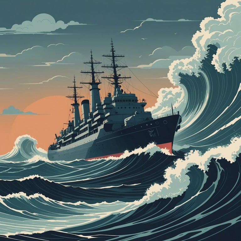 This composition captures the relentless spirit of the russian navy, evoking images of rough seas, looming battles, and the indomitable will of sailors. Rich strings and deep brass sections combine to form a stirring anthem of resilience and duty.