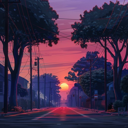 Picture a serene sunset over the city, with the skyline silhouetted against a blazing orange sky. The song captures the relaxing yet uplifting spirit of an evening that promises carefree enjoyment and urban adventure.