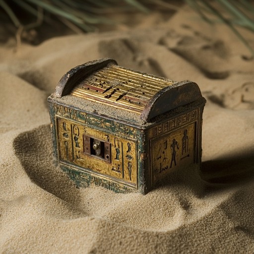 A music box creates a delicate tapestry of sound, weaving through a series of ancient and reflective melodies that echo the distant, mystic past of forgotten civilizations. Each note is carefully crafted to transport the listener on a journey through time, evoking the allure and mysteries of ancient world cultures