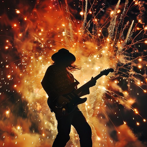 Immerse yourself in vibrant festive frenzy with electrifying guitar and beats, perfect for dynamic celebrations.