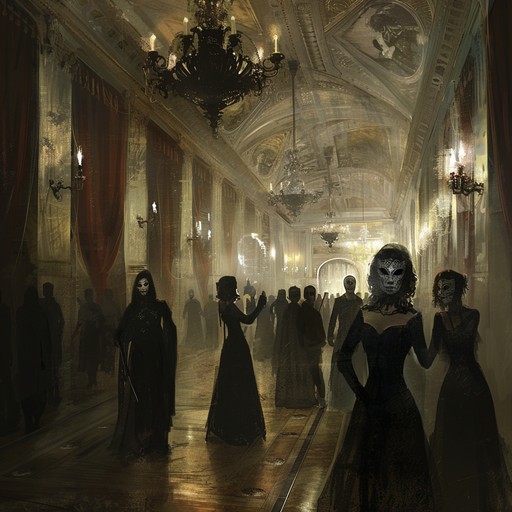 Step into a dark and elegant masquerade ball, filled with mysterious characters. Featuring an enchanting piano waltz, eerie soundscapes, and a flair for the theatrical, this piece transports you to a night where haunting beauty and chilling elegance collide.