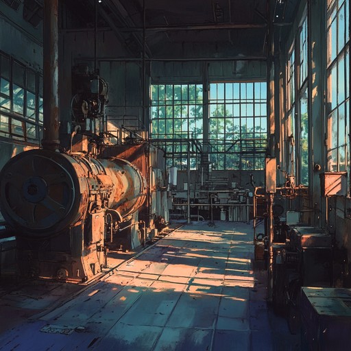 An instrumental track that delves into the reflective moods evoked by deserted factories and urban decay, combining industrial sounds with rock elements to create a haunting yet contemplative atmosphere