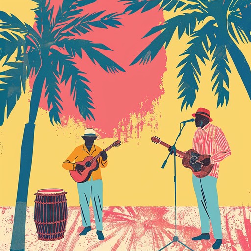 This lively instrumental mixes rhythmic latin beats with funky guitar grooves, generating a spirited atmosphere ideal for festive occasions. Bongos, an electric bass, and rhythmic guitar contribute to a celebratory, danceable vibe.