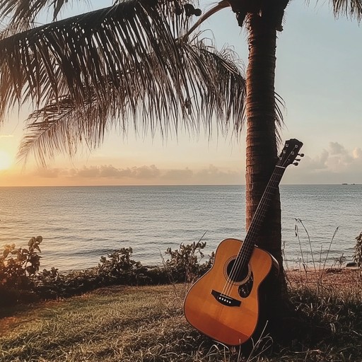 An instrumental track that combines gentle mambo rhythms with melodic harmonies to create a serene atmosphere reminiscent of a peaceful ocean sunset, encouraging a relaxed sway.