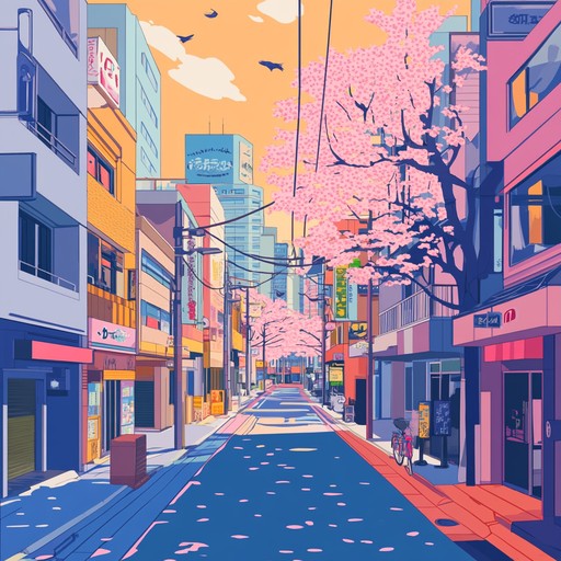 A lively instrumental j pop track that evokes the joy and freedom of a carefree morning in tokyo, featuring upbeat melodies and vibrant rhythms.