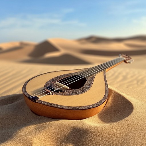 A dynamic instrumental blending traditional arabic melodies with modern rhythms. The oud's resonant tones weave through pulsating percussion, evoking the journey of nomadic tribes across vast desert landscapes. The music captures the excitement and mystery of life in the sands.