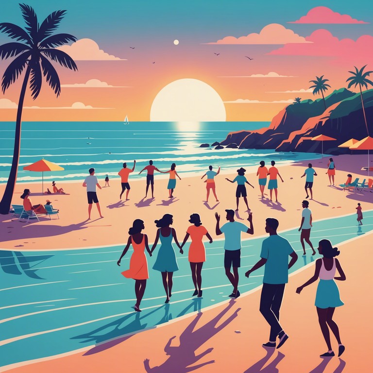 This track captures the essence of a joyful, sunny day on the beach with an upbeat and infectious rhythm that invites dancing and celebration. The use of traditional cumbia instruments combined with a modern twist makes it appealing for both young and old listeners.