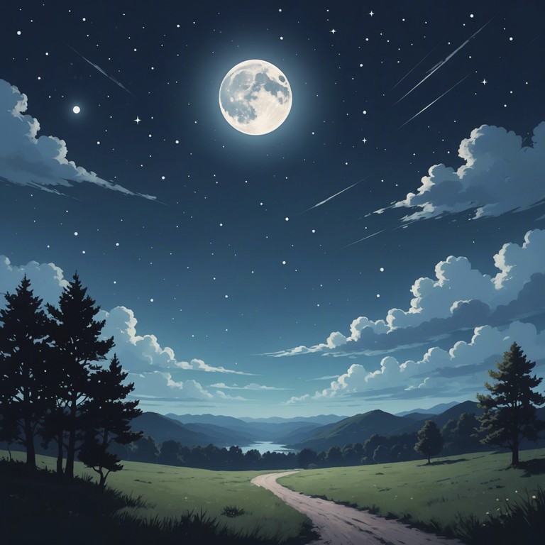 This track emerges as a seamless flow of gentle lofi beats intertwined with dream like melodies, creating an ethereal atmosphere perfect for night time contemplation or relaxation. The soundscape is enriched with deep, smooth bass lines and ambient synth textures, inviting the listener into a state of peaceful introspection.