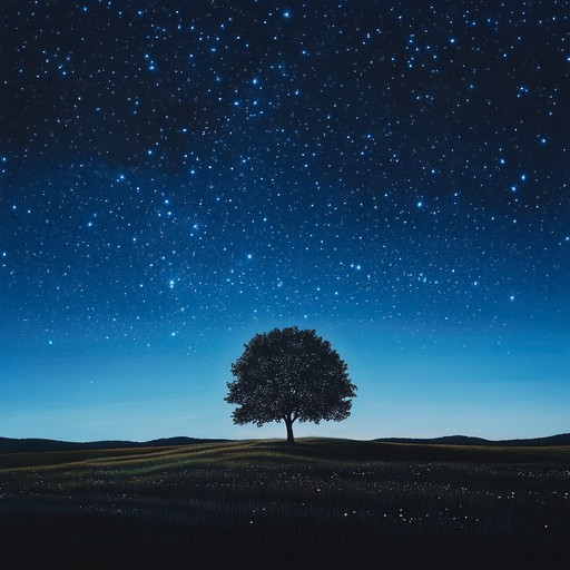 This track features a deeply moving, evocative melody expressed through the gentle tones of a solo piano. The music captures the essence of solitude and introspection under a vast, starry sky, evoking a sense of wonder and tranquility as it slowly unfolds its serene narrative.