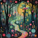 eccentric freak folk with vibrant forestal groove layers and rhythms