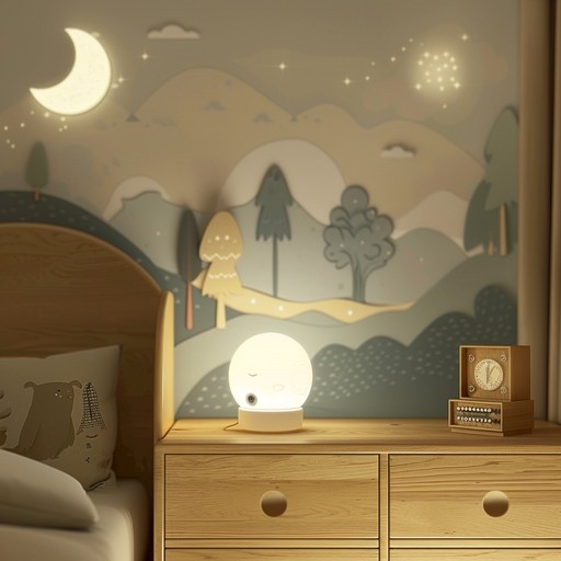 This lullaby is a tender, instrumental evocation of cozy childhood bedtime moments. It uses delicate musicbox melodies to conjure images of soft blankets, bedtime stories, and sleepy nights, bringing a gentle pastoral touch to bedtime routines.