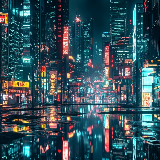 This track envelops listeners in a world where digital intrigue meets classical polish, with sweeping synth lines and sophisticated orchestral elements blending seamlessly to create an urban soundscape that is both refined and futuristic.