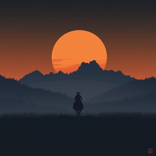 This piece captures the spirit of a lone hero riding through the rugged terrains of the wild west. Imagine expansive desert landscapes, sun setting on the horizon, and a sense of impending adventure. With a relentless and driving rhythm, the song embodies the struggles and triumphs of an epic journey in an untamed land