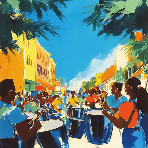 Experience the vibrant energy of the caribbean with this lively calypso instrumental. Featuring dynamic steelpan melodies and infectious rhythms, this song evokes the spirit of island festivities, inviting listeners to dance and celebrate under the tropical sunset.