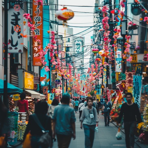 Experience the vibrant energy of a sunshine filled summer festival in tokyo with this high energy track. Catchy synth melodies and lively beats reminiscent of j pop's brightest anthems, creating a feel good atmosphere perfect for dancing and celebration.