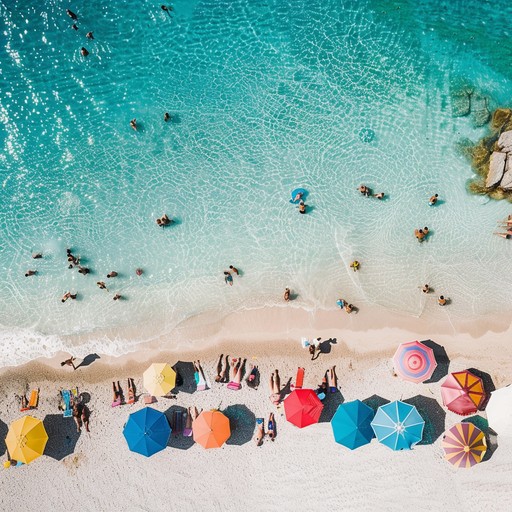 A vibrant and energetic mambo instrumental that transports the listener to a beach party in cuba. Featuring a prominent horn section, syncopated piano rhythms, and lively percussion, this song captures the essence of a joyful celebration by the sea. The bright brass melodies and infectious rhythms create an irresistible urge to dance, while the occasional call-and-response between instruments adds to the festive atmosphere.