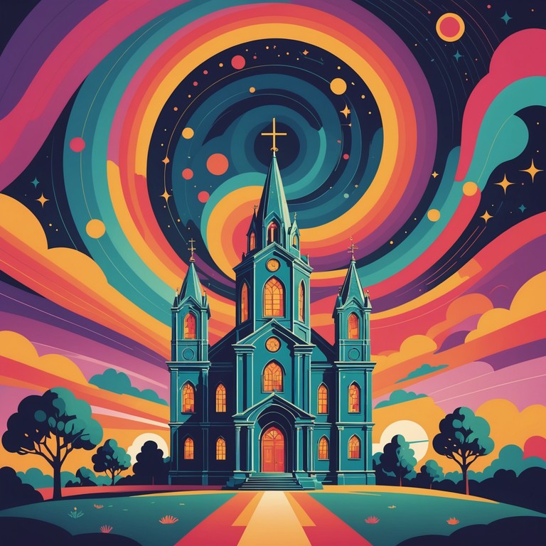 This track combines the soulful elements of gospel music with the mind bending effects of psychedelic sounds, creating a joyful and uplifting auditory experience. The mix includes traditional gospel vocals transformed into a synthesized delight, where each chord carries a wave of happiness and spiritual depth. It's a perfect fusion that invites listeners on an introspective yet cheerful journey.