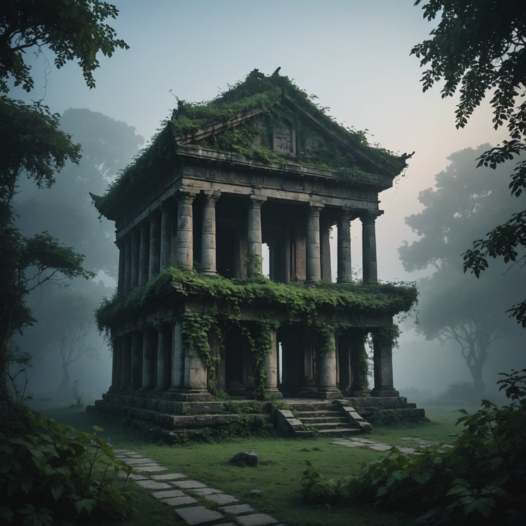 This composition invokes the mysterious and sometimes eerie tales of forgotten civilizations, played through the rich and dramatic tones of a full symphony, capturing the echoes of a time that once was, with each note building a bridge to the ancient past.