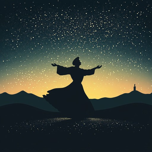 An energetic instrumental track capturing the essence of sufi whirling dances by blending middle eastern instruments with modern electronic elements, creating a mesmerizing spiritual journey.