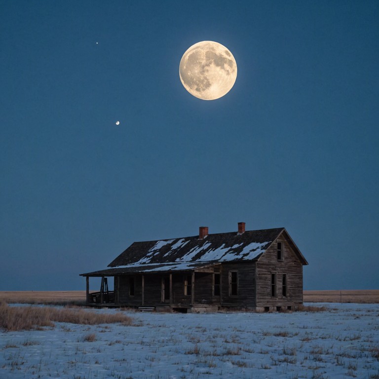 This track captures the essence of a solitary, eerie journey across a desolate landscape. The music evokes images of abandoned ghost towns and fog covered valleys, enveloped in a sense of foreboding and mystery. A lone harmonica plays haunting melodies that echo the feeling of both nostalgia and impending doom.