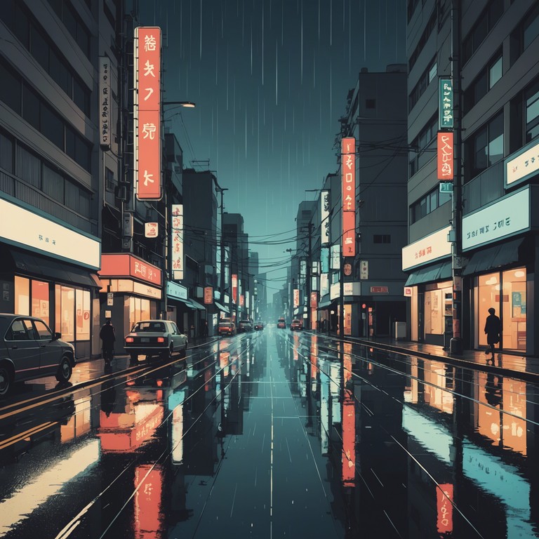 This track weaves the emotive power of nostalgic j pop with modern sonic landscapes, capturing the essence of rainy evenings in tokyo through a blend of electronic and traditional sounds. The music conveys a journey through memory and urban life, evoking feelings of longing and serene contemplation.